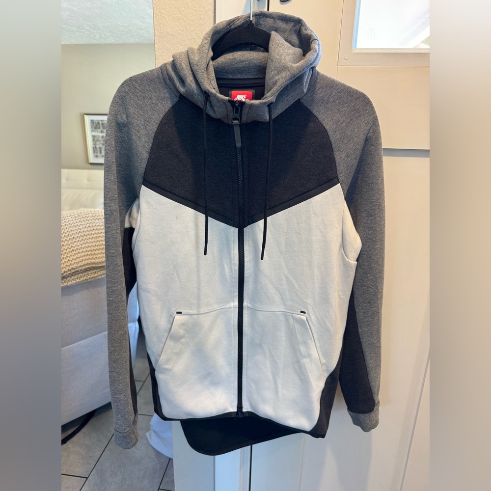 Nike Tech Full-Zip Fleece Windrunner Light Orewood Jacket HV0949-104 Men's S New